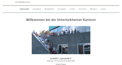 Desktop Screenshot of kantorei-untertuerkheim.de
